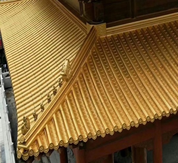 黃銅古建筒瓦1號(hào)筒瓦